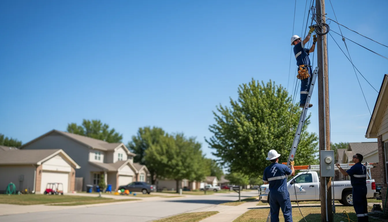 Residential electrician providing installation services in Fountain, MN